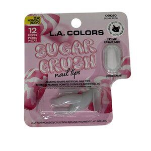 L.A. Colors Sugar Crush Almond Nail Tips 12pc Press On Nails